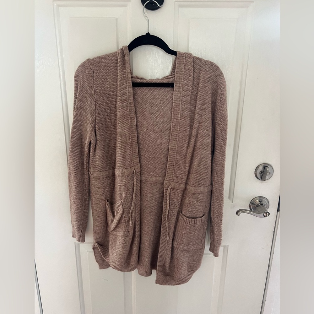Hooded cardigan. Size medium